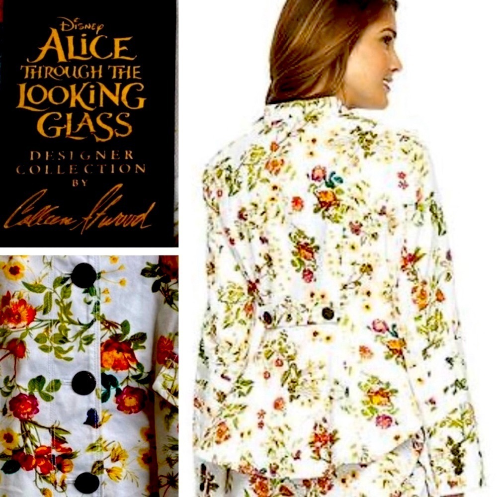 ๐ Stunning Alice Through The Looking Glass Pantsuit by Disney with Fall Florals